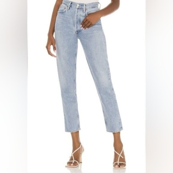Agolde Denim - Agolde Size 23 Light Blue Straight Leg Jeans